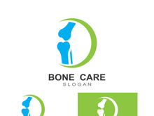 Bone logo design.logo for nursing, medical, orthopedic.