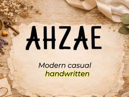 AHZAE – Modern Casual Handwritten Font - (TTF) preview picture