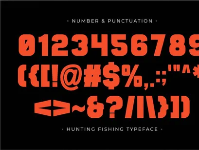 Hunting Fishing - Modern Sans Display
