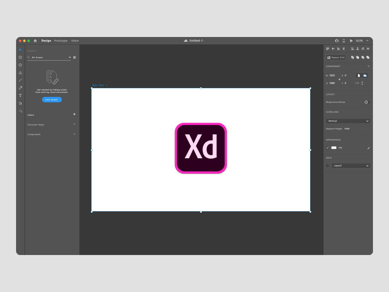 Adobe XD dark mode