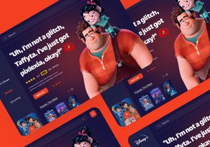 Movie Landing Page Design Concept