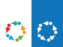 Community, network and social icon design template