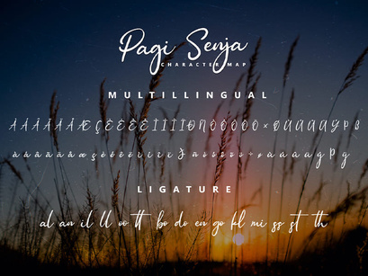 Pagi Senja - Calligraphy Font