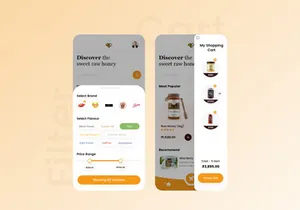 Honey Mobile App Design
