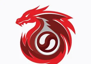 Dragon logo art illustration