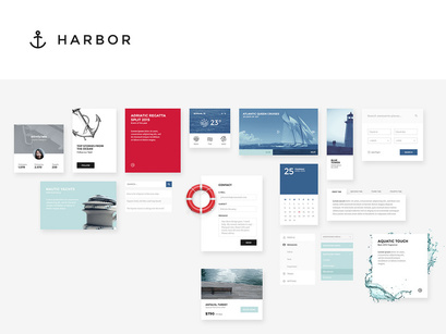 Harbor UI Kit v1.0 | Refreshing UI Kit PSD & Sketch