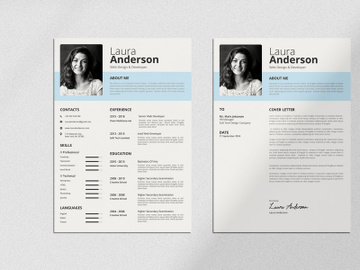 CV Resume & Cover Letter Template preview picture