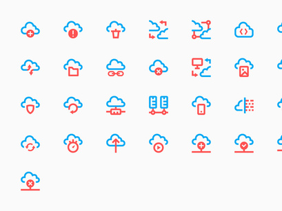 Cloud Technologies Icons