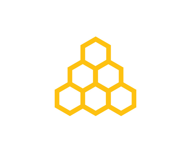 Bee icon design illustration