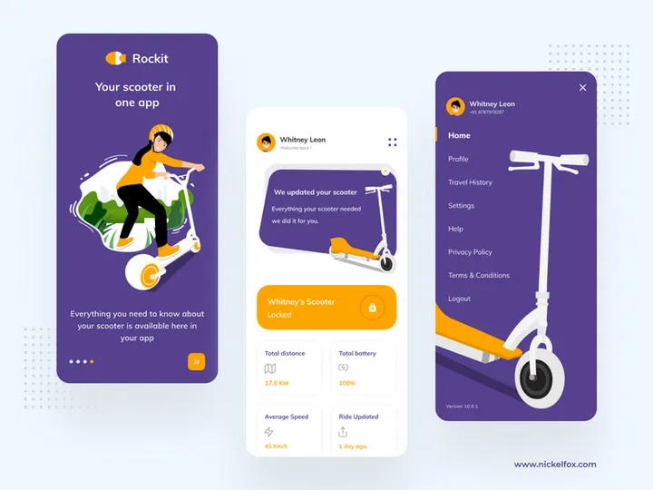 Rockit (E-Scooter Dashboard) [FREE]