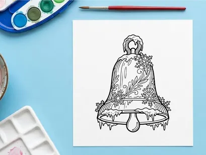 Empty festive dining table with holiday decorations