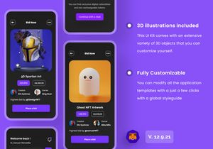 NFT Market Mobile App UI Kits