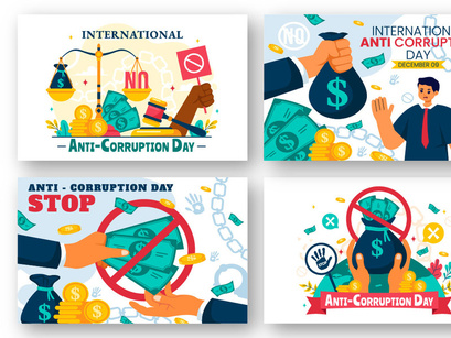 12 Anti Corruption Day Illustration