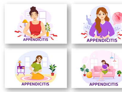 12 Appendicitis Inflammation Illustration