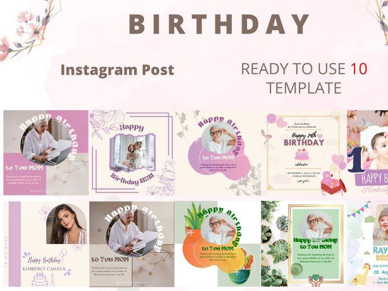 Birthday Instagram Post Template