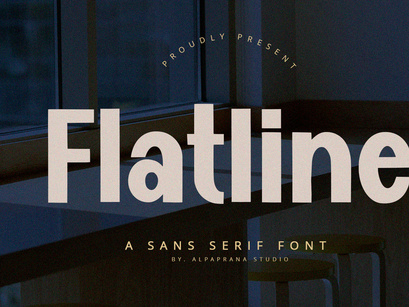 Flatline - Display Sans