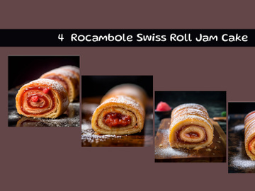 Rocambole Swiss Roll Jam Cake preview picture