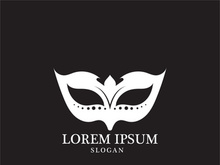 Masquerade Carnival Mask Icon and symbol vector