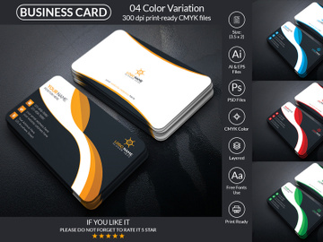 Professional Business Card Design Template preview picture