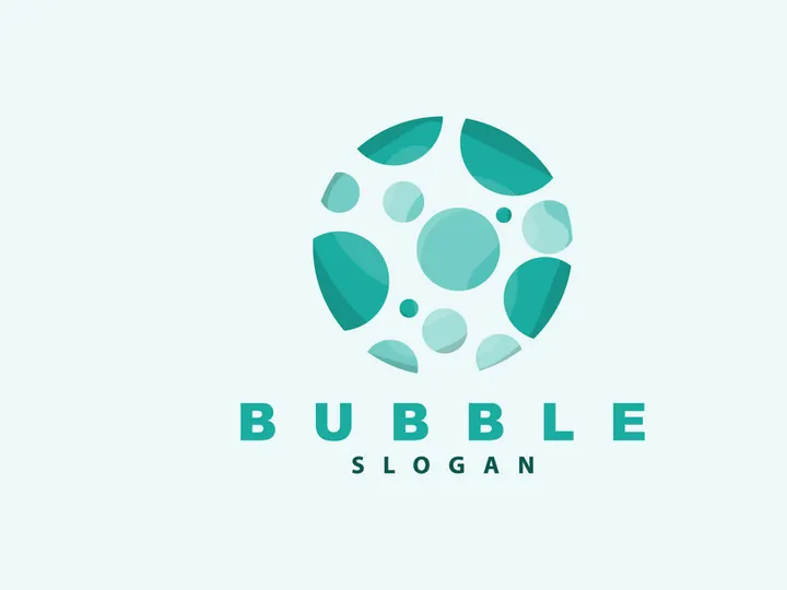 Bubble Logo, Beautiful Bubble Vector, Design Inspiration Element