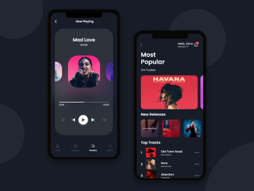 Music Player IOS UI Kit preview picture