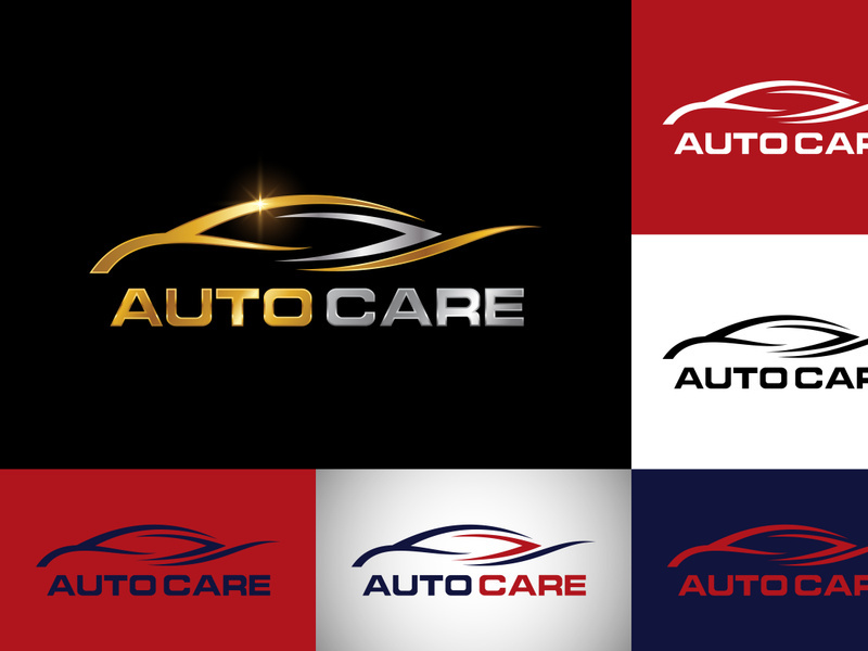 Abstract car logo sign symbol for automotive company