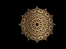 Mandala Flower Art Logo Background Design