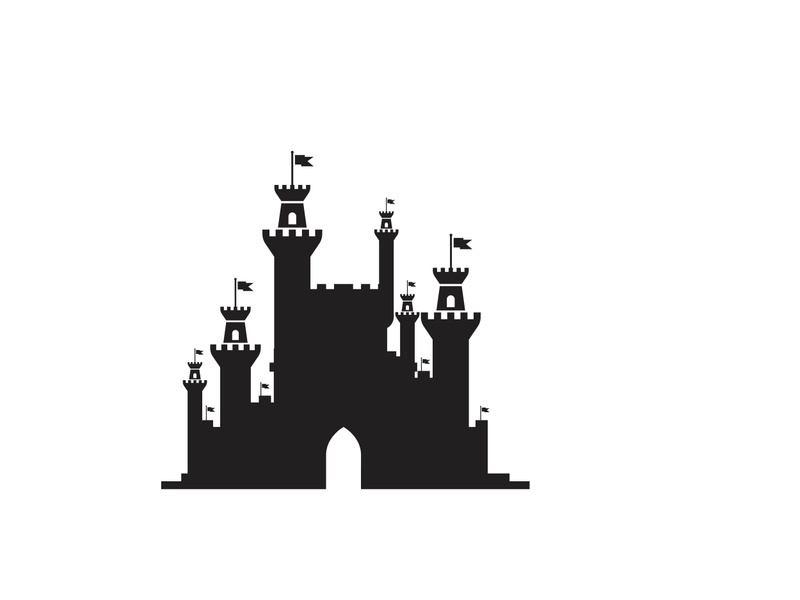 Castle vector illustration icon