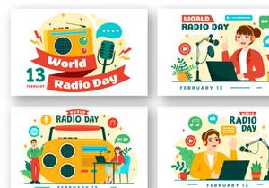 13 World Radio Day Illustration