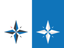 Compass logo template vector icon illustration design