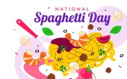 11 National Spaghetti Day Illustration
