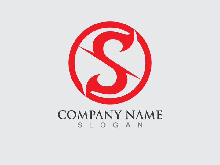 S letter logo initial company name