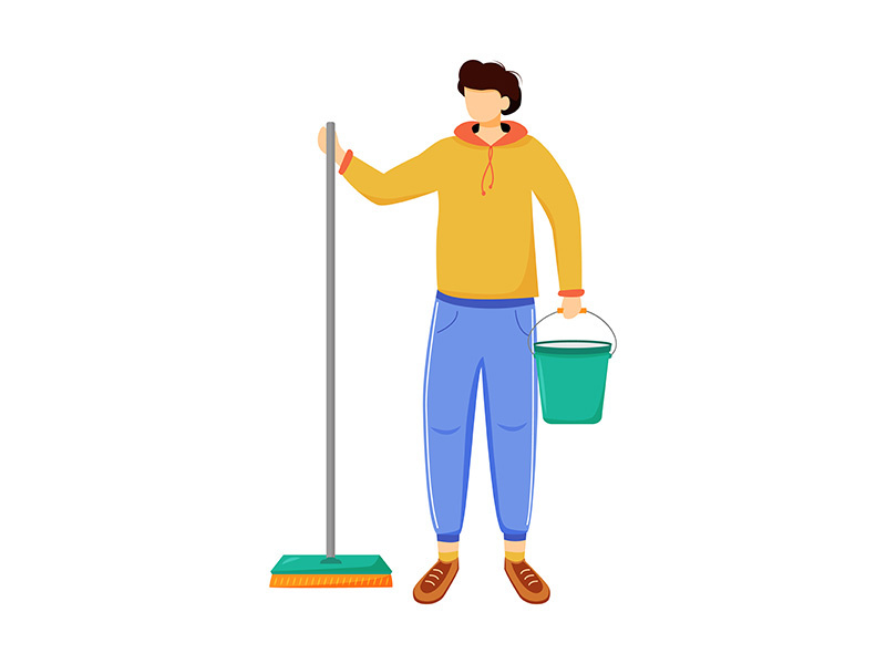 Earning money flat vector illustration