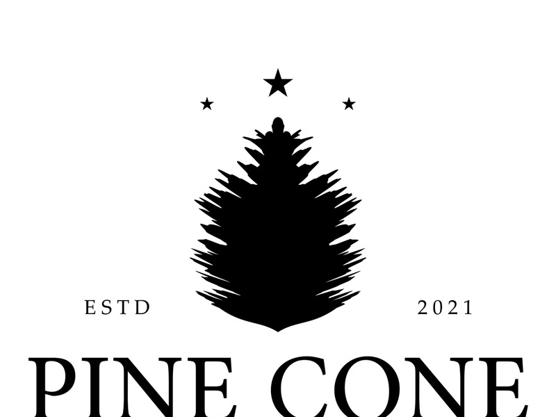 simple pine or fir tree logo,evergreen.for pine forest,adventurers,camping,nature,badges and business.vector