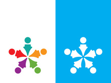 Community, network and social icon design template