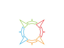 Compass logo  signs and symbols vector