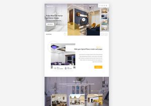 Architecture and Interior Design Website Landing Page