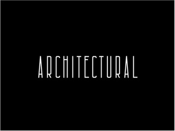 Architectural: Free condensed font preview picture