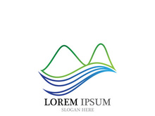 Mountain icon Logo Template Vector illustration design