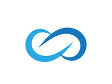 Infinity icon illustration design template