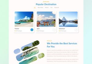 Travelgood - Travel Agency Website Landing Page Design