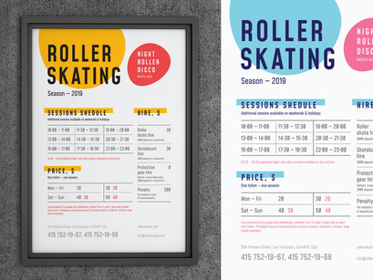 Roller Schedule Poster