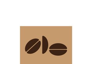 coffee bean icon vector illustration template
