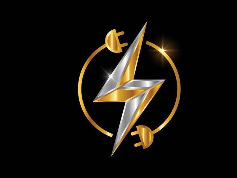 Electricity Logo template Lighting bolt sign symbol.