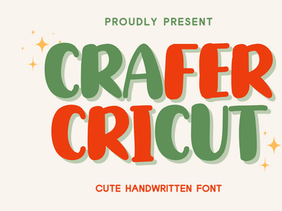 Crafer Cricut - Cute Handwritten Font
