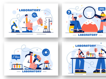 18 Laboratory Science Illustration