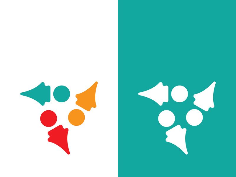 Community, network and social icon design template