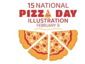 15 National Pizza Day Illustration preview picture