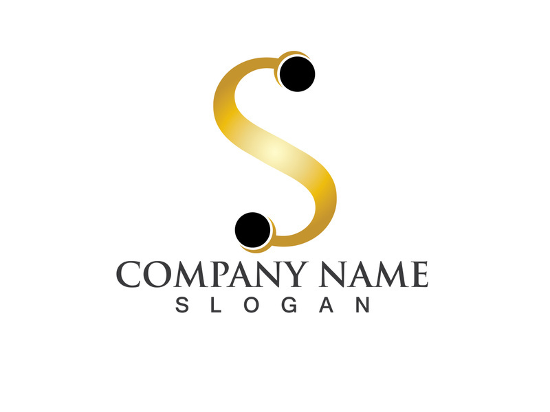 Business corporate letter S logo design vector.