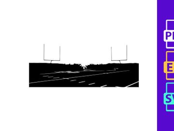 Sunset over a parking lot with radio towers in the distance at dusk preview picture